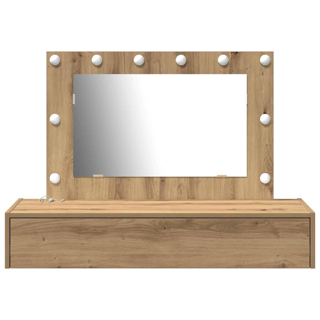 vidaXL Dressing Table Brown 100 x 40 x 70 cm Engineered Wood