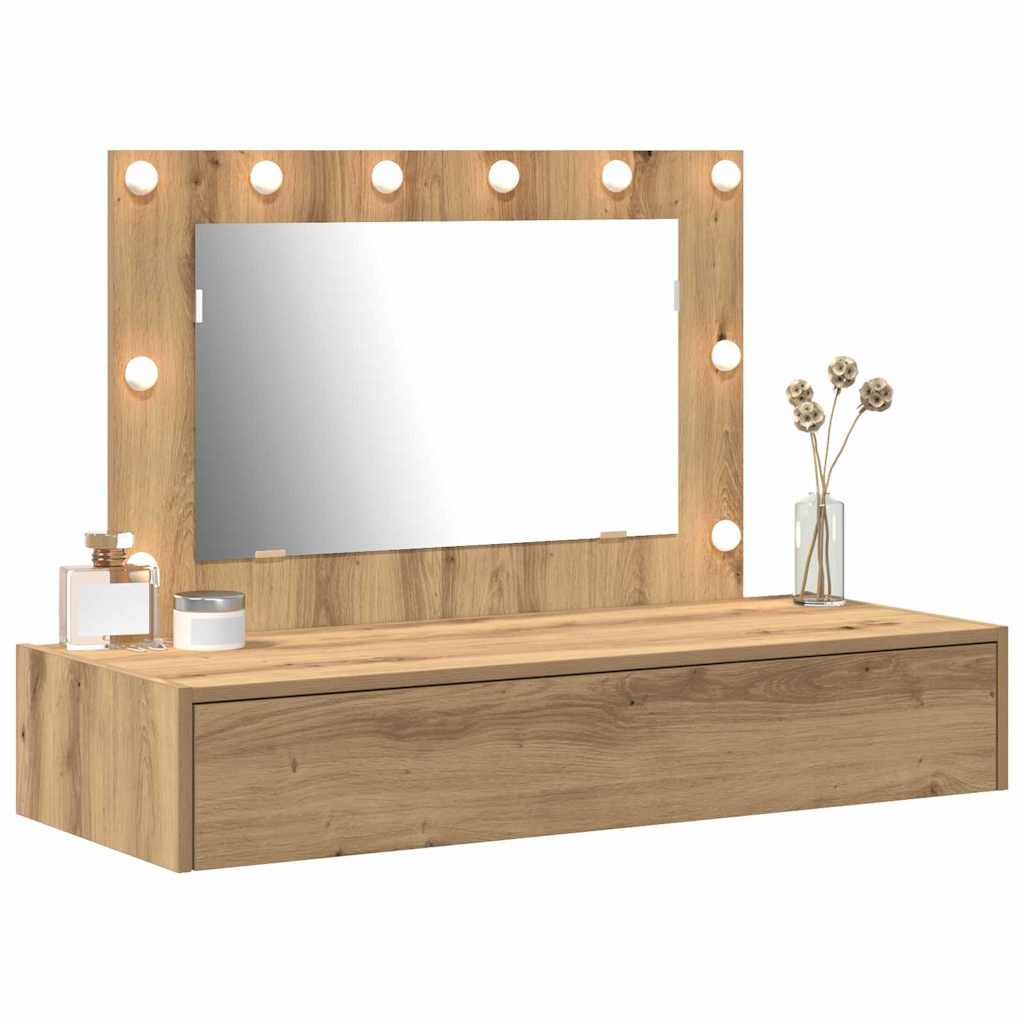 vidaXL Dressing Table Brown 100 x 40 x 70 cm Engineered Wood