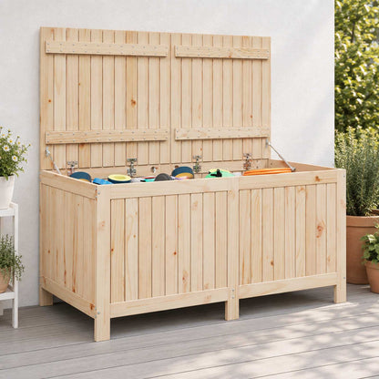 vidaXL Garden Storage Box 359 L Solid Pine Wood 146.5 x 68 x 63 cm