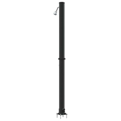 vidaXL Outdoor Solar shower Black 217 cm PVC and Aluminium