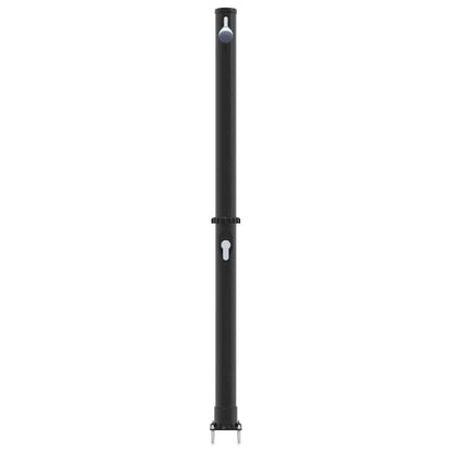 vidaXL Outdoor Solar shower Black 217 cm PVC and Aluminium