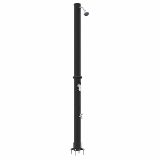 vidaXL Outdoor Solar shower 20 L PVC and Aluminium Black