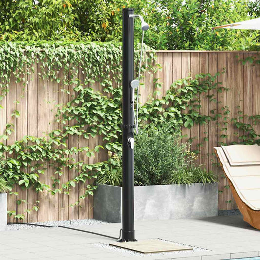 vidaXL Outdoor Solar shower 20 L PVC and Aluminium Black