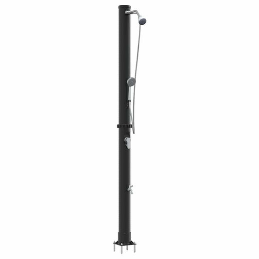 vidaXL Outdoor Solar shower 20 L PVC and Aluminium Black
