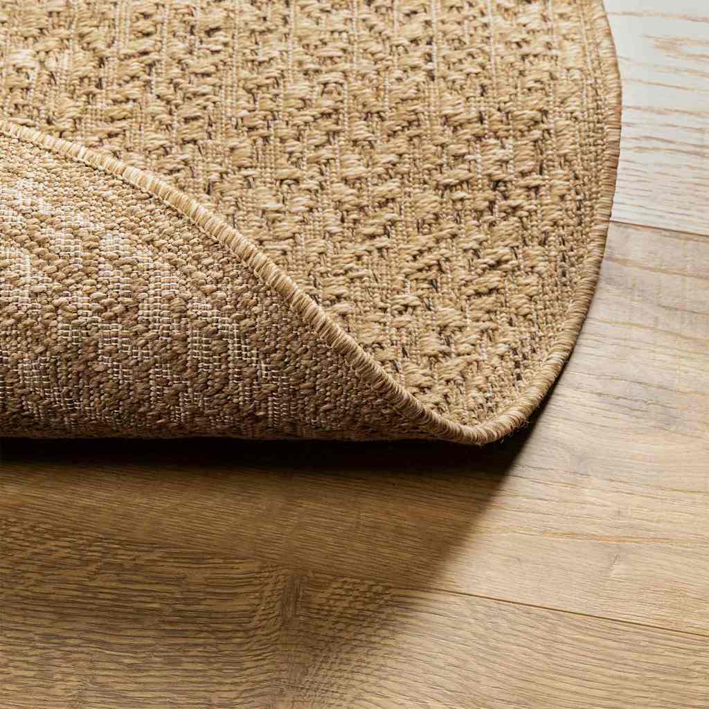 vidaXL Rug ZIZUR Brown 170 x 120 cm Polypropylene