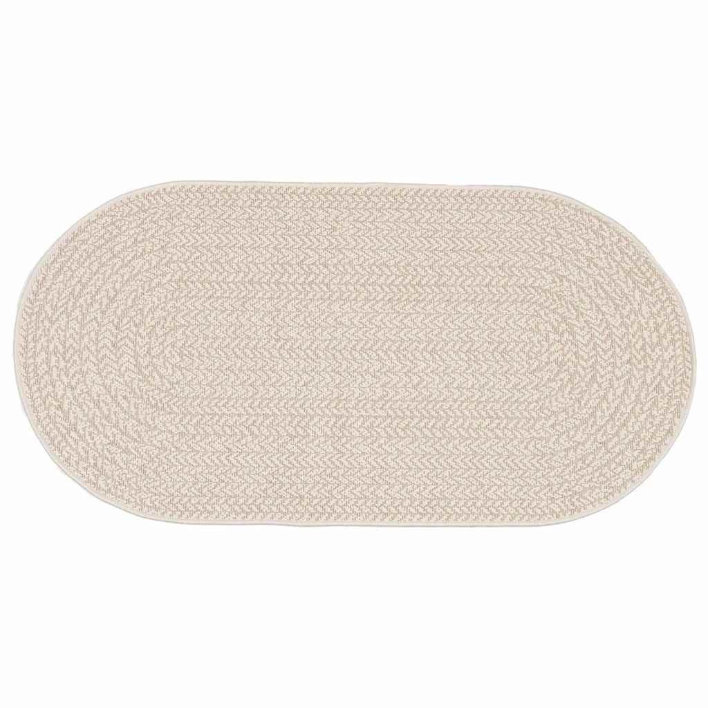 vidaXL Rug ZIZUR Cream 150 x 80 cm Polypropylene
