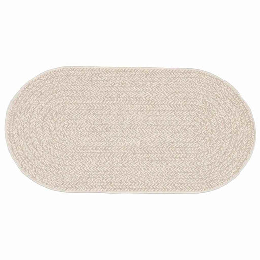vidaXL Rug ZIZUR Cream 150 x 80 cm Polypropylene