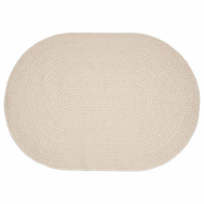 vidaXL Rug ZIZUR Cream 170 x 120 cm Polypropylene