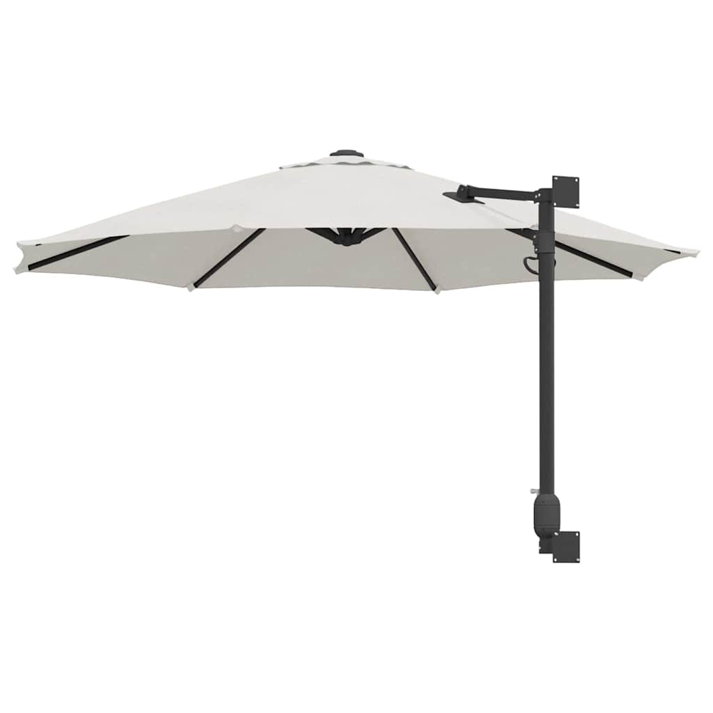 vidaXL Garden Parasol Sand 248 x 248 x 148 cm Polyester and Steel