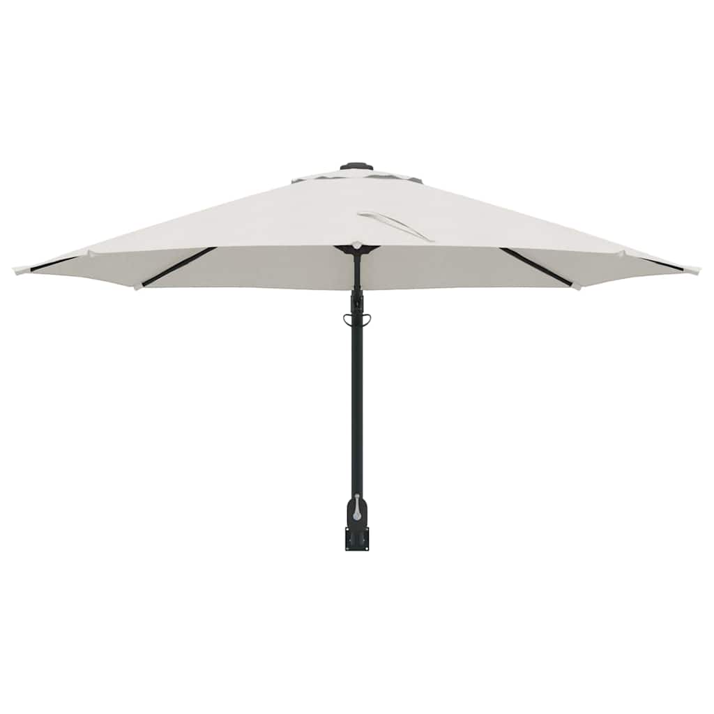vidaXL Garden Parasol Sand 248 x 248 x 148 cm Polyester and Steel