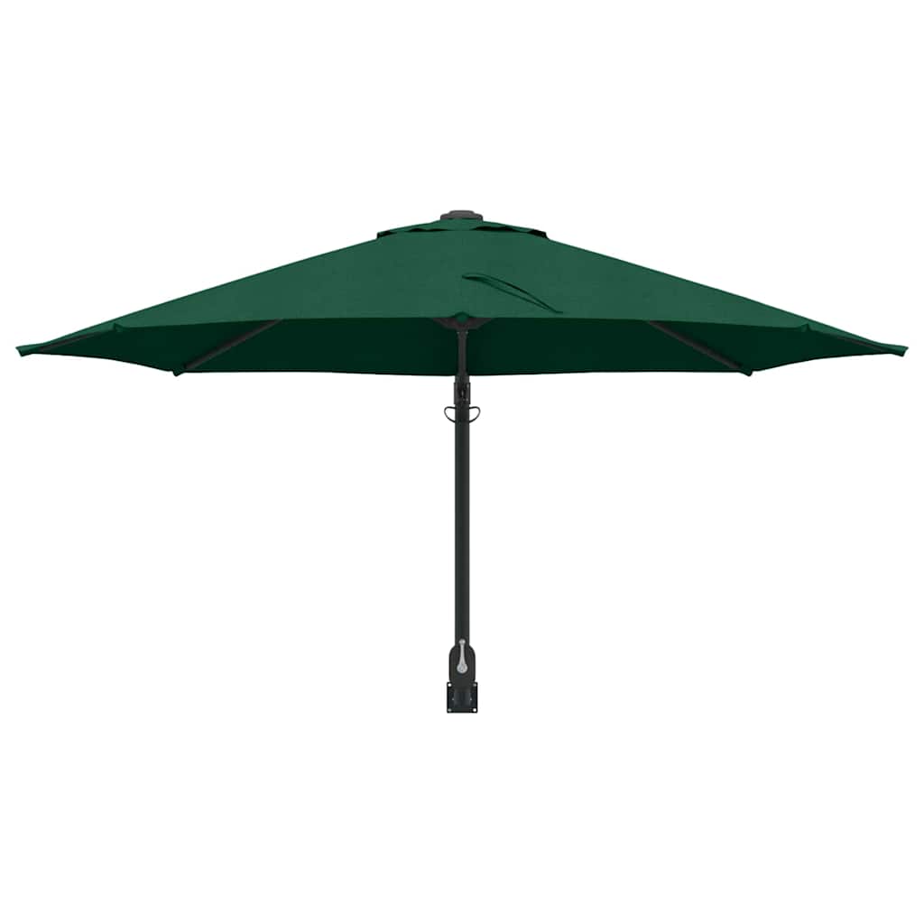 vidaXL Garden Parasol Green 248 x 248 x 148 cm Polyester and Steel