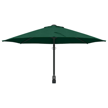 vidaXL Garden Parasol Green 248 x 248 x 148 cm Polyester and Steel