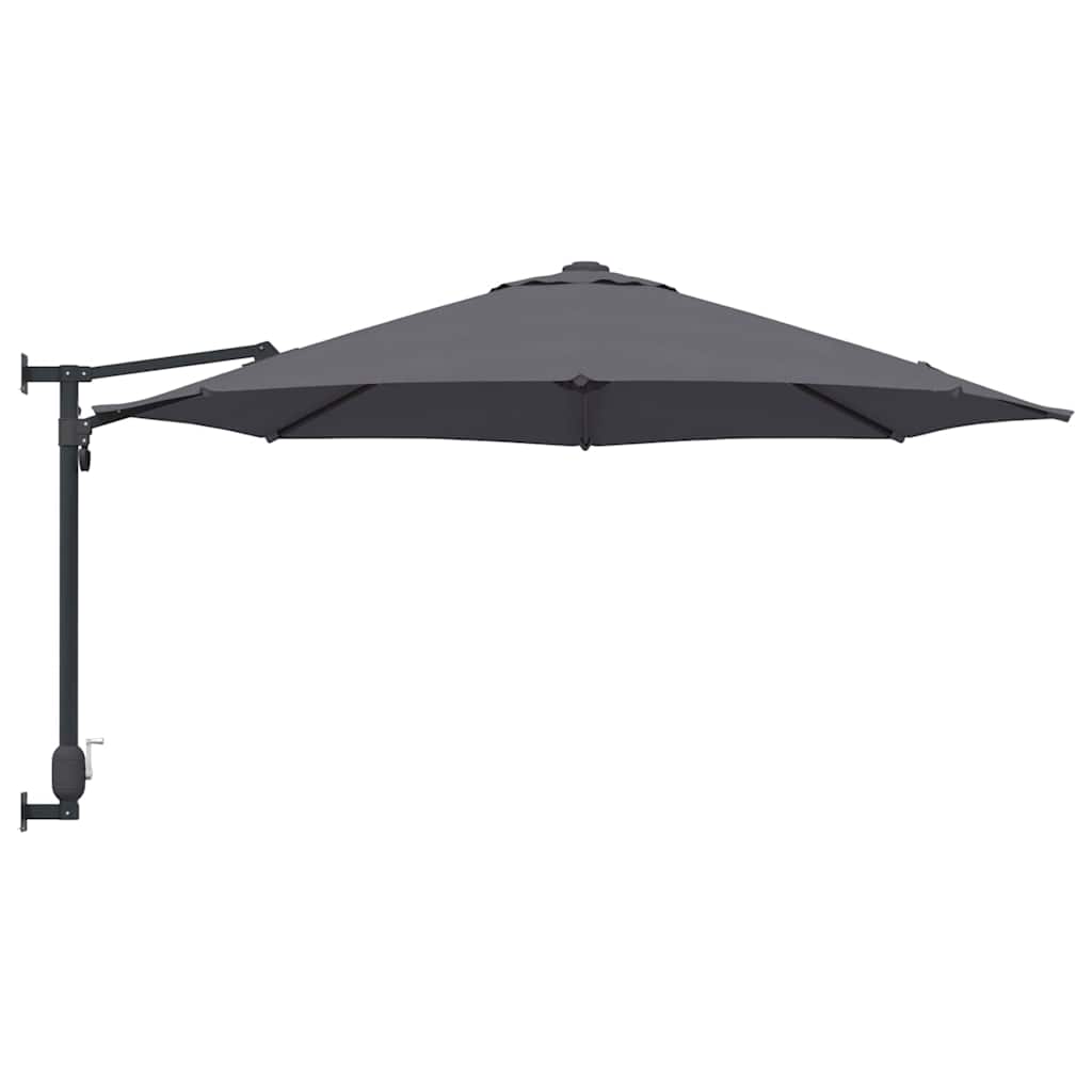 vidaXL Garden Parasol Anthracite 248 x 248 x 148 cm