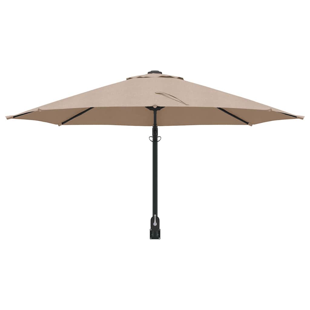 vidaXL Garden Parasol Taupe 248 x 248 x 148 cm Polyester and Steel