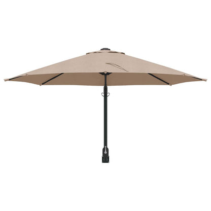 vidaXL Garden Parasol Taupe 248 x 248 x 148 cm Polyester and Steel