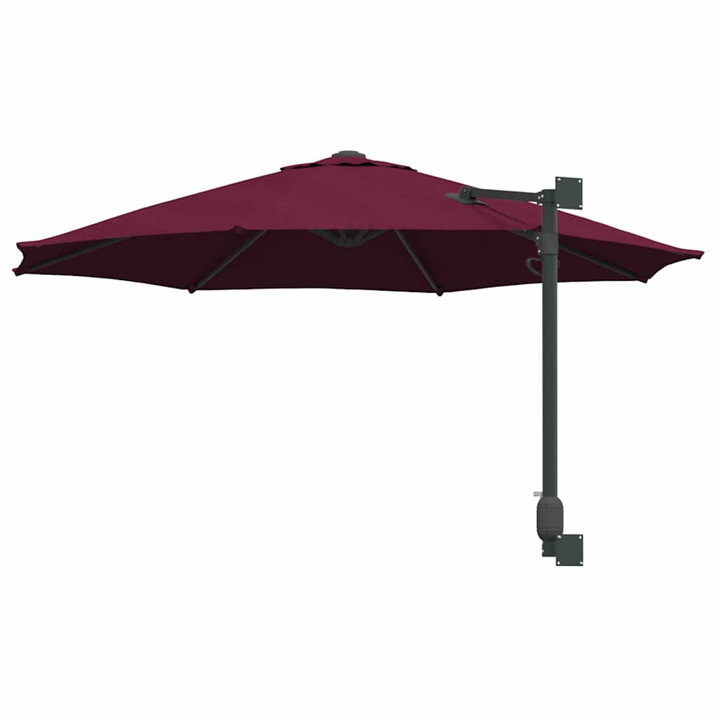 vidaXL Garden Parasol Bordeaux Red 248 x 248 x 148 cm