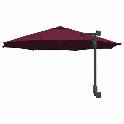 vidaXL Garden Parasol Bordeaux Red 248 x 248 x 148 cm