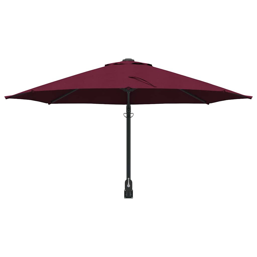 vidaXL Garden Parasol Bordeaux Red 248 x 248 x 148 cm