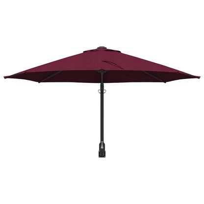 vidaXL Garden Parasol Bordeaux Red 248 x 248 x 148 cm