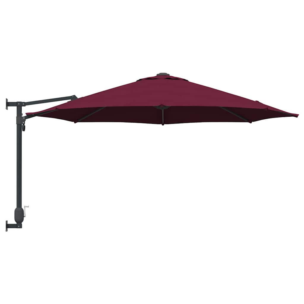 vidaXL Garden Parasol Bordeaux Red 248 x 248 x 148 cm