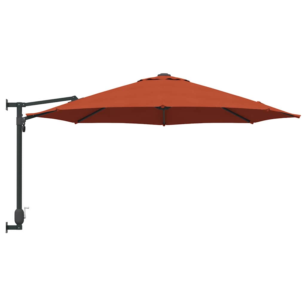 vidaXL Garden Parasol Terracotta 248 x 248 x 148 cm