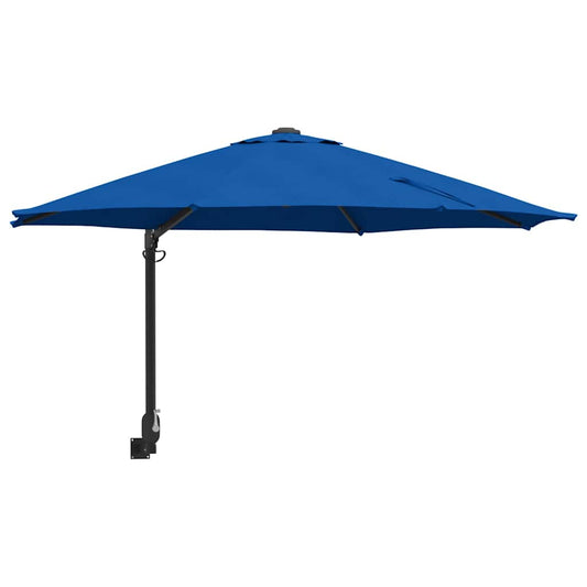 vidaXL Garden Parasol 248 x 248 x 148 cm Polyester and Steel Azurblau