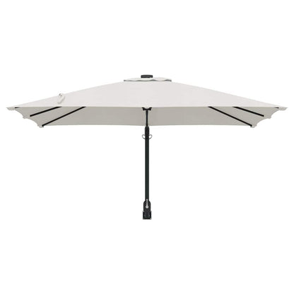 vidaXL Garden Parasol Sand 248.5 x 247.5 x 160 cm Polyester and Steel