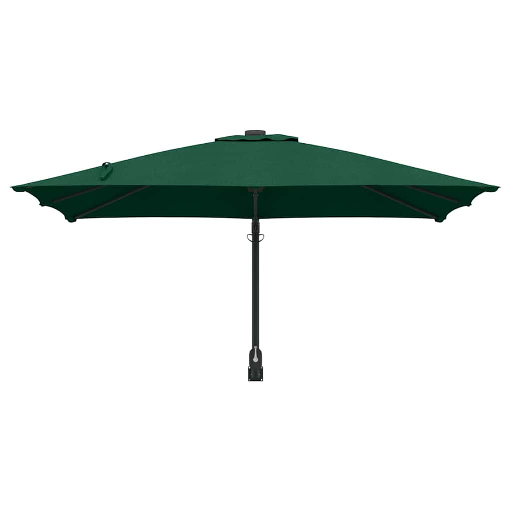 vidaXL Garden Parasol Green 248.5 x 247.5 x 160 cm Polyester and Steel