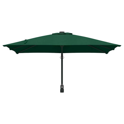 vidaXL Garden Parasol Green 248.5 x 247.5 x 160 cm Polyester and Steel