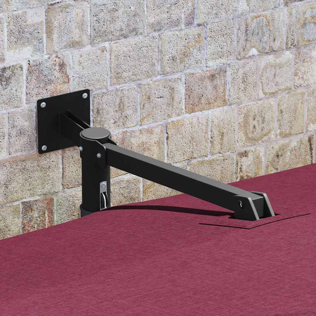 vidaXL Garden Parasol Bordeaux Red 248.5 x 247.5 x 160 cm