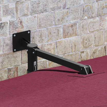 vidaXL Garden Parasol Bordeaux Red 248.5 x 247.5 x 160 cm