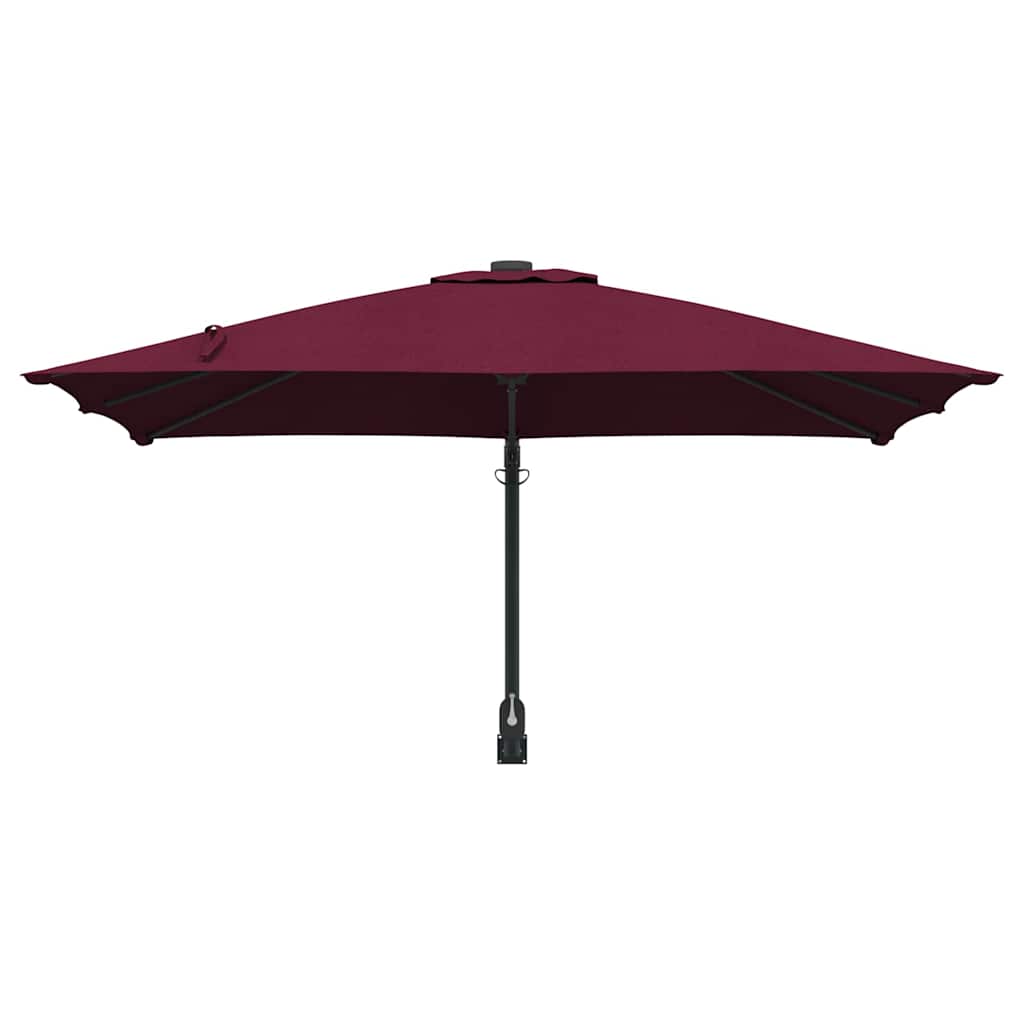 vidaXL Garden Parasol Bordeaux Red 248.5 x 247.5 x 160 cm
