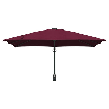vidaXL Garden Parasol Bordeaux Red 248.5 x 247.5 x 160 cm