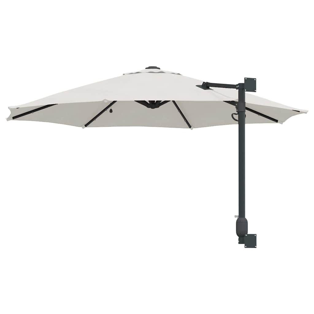 vidaXL Garden Parasol Sand 248 x 248 x 148 cm Polyester and Steel
