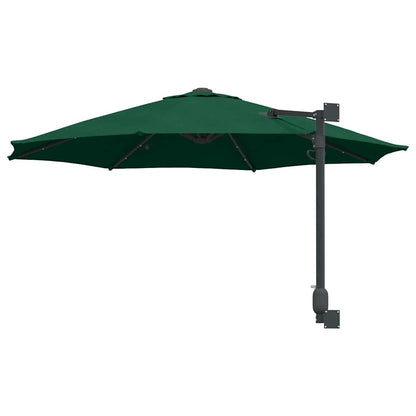 vidaXL Garden Parasol Green 248 x 248 x 148 cm Polyester and Steel