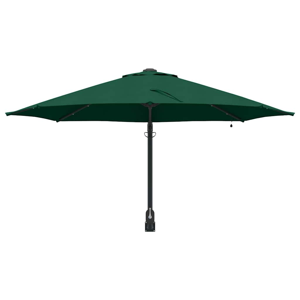 vidaXL Garden Parasol Green 248 x 248 x 148 cm Polyester and Steel