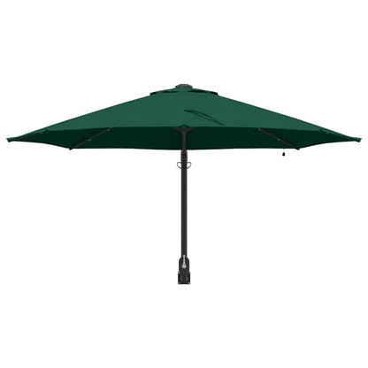 vidaXL Garden Parasol Green 248 x 248 x 148 cm Polyester and Steel