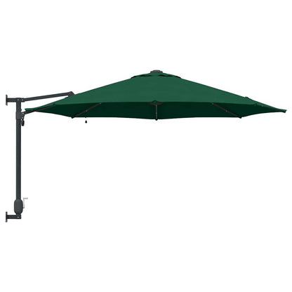 vidaXL Garden Parasol Green 248 x 248 x 148 cm Polyester and Steel
