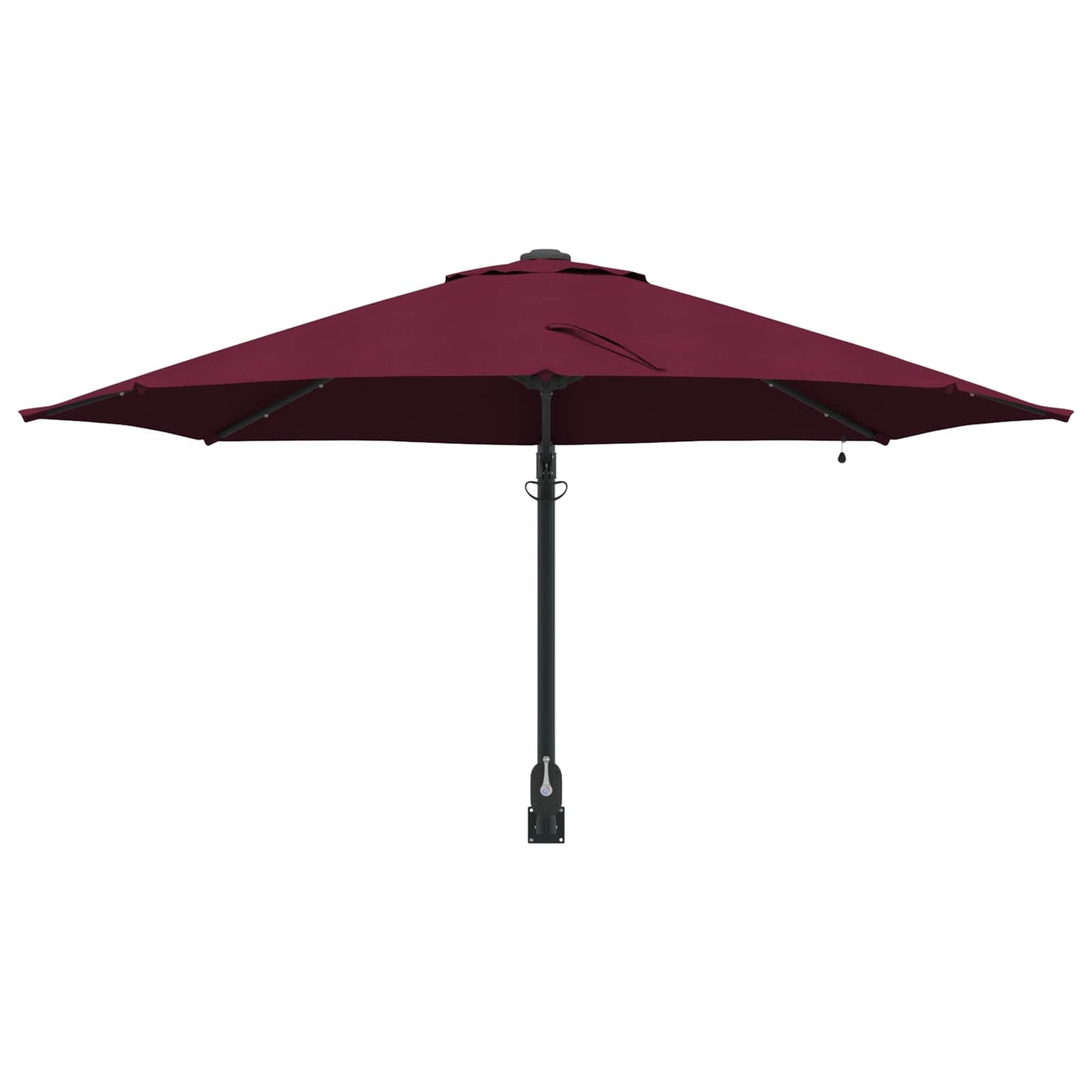 vidaXL Garden Parasol Manual Bordeaux Red 248 x 248 x 148 cm