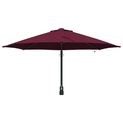 vidaXL Garden Parasol Manual Bordeaux Red 248 x 248 x 148 cm