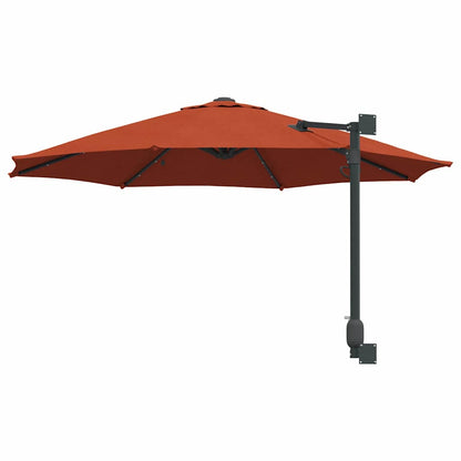 vidaXL Garden Parasol Manual Terracotta 248 x 248 x 148 cm
