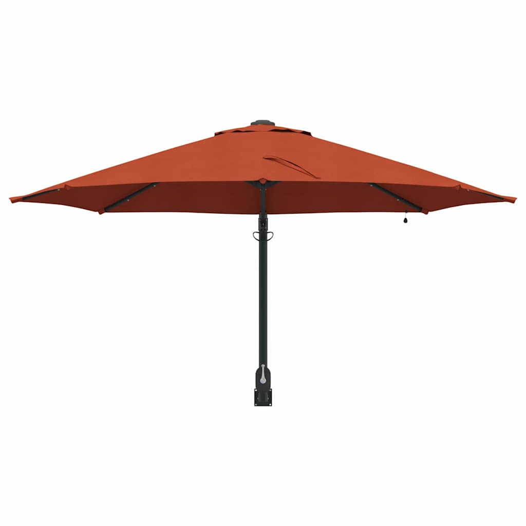 vidaXL Garden Parasol Manual Terracotta 248 x 248 x 148 cm