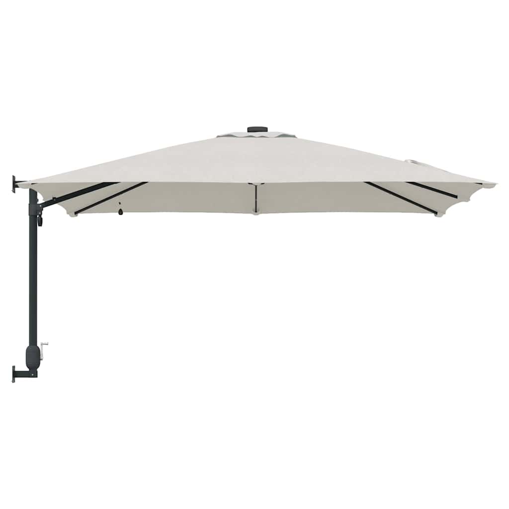 vidaXL Garden Parasol Sand 248.5 x 247.5 x 160 cm Polyester and Steel