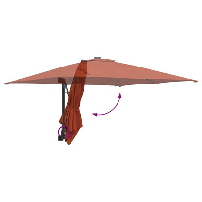 vidaXL Garden Parasol Terracotta 248.5 x 247.5 x 160 cm
