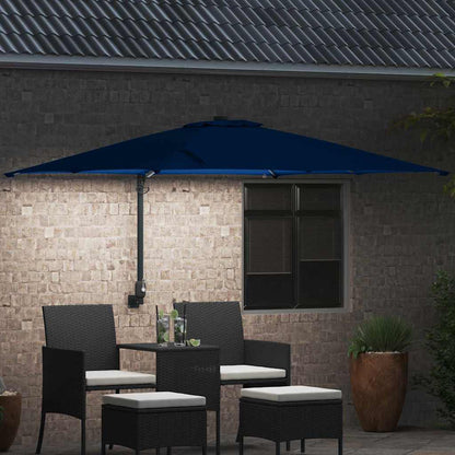 vidaXL Garden Parasol 248.5 x 247.5 x 160 cm Polyester and Steel