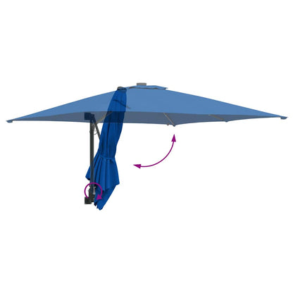 vidaXL Garden Parasol 248.5 x 247.5 x 160 cm Polyester and Steel