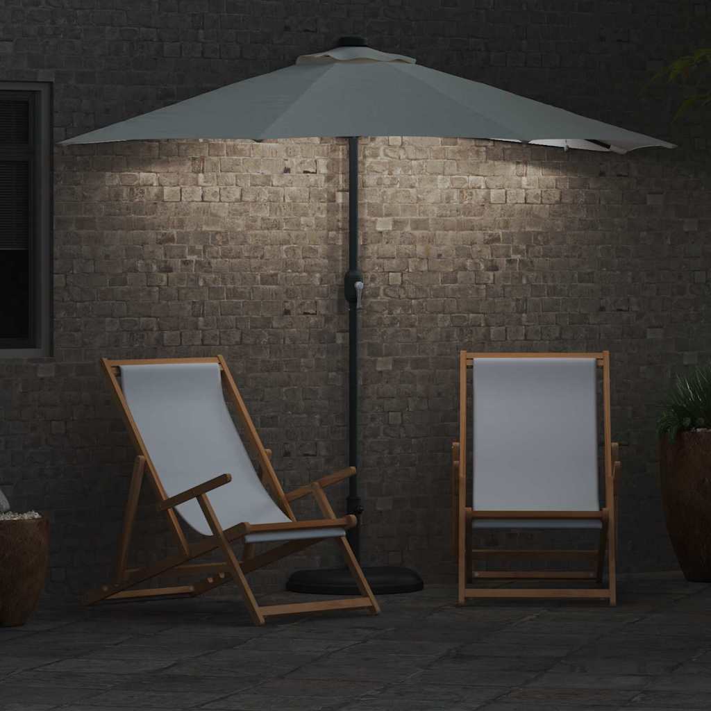 vidaXL Garden Parasol Sand 294 x 150 x 223 cm Polyester and Steel