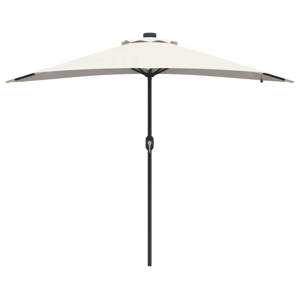 vidaXL Garden Parasol Sand 294 x 150 x 223 cm Polyester and Steel