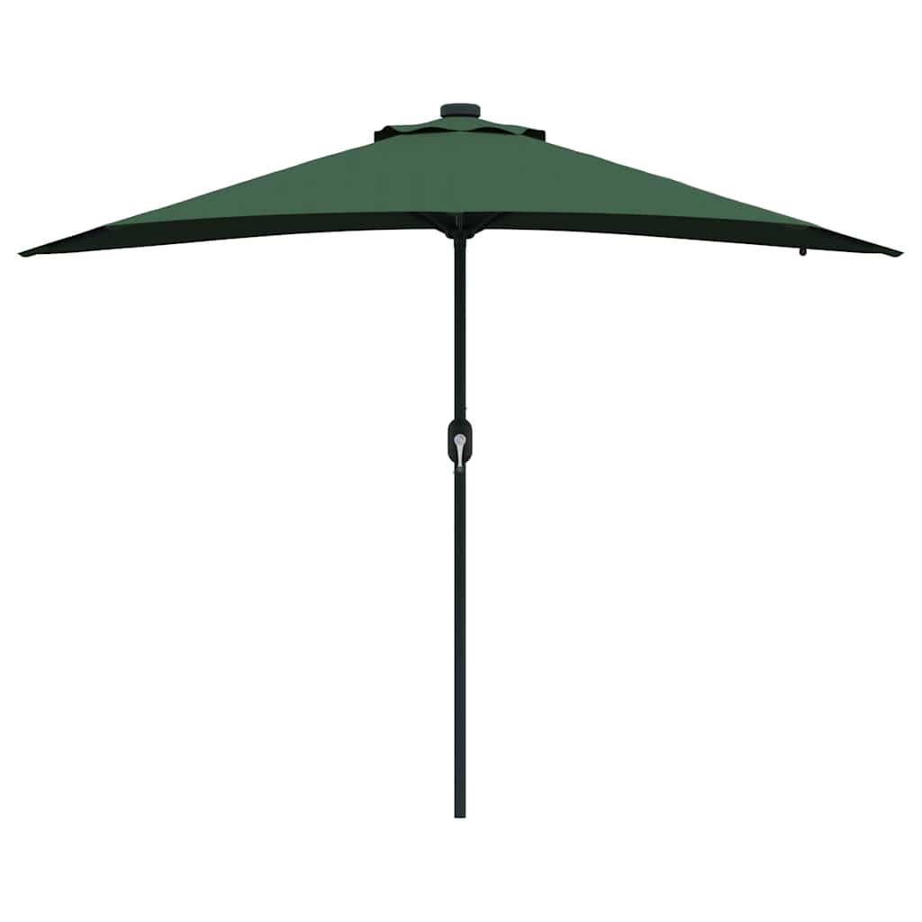 vidaXL Garden Parasol Green 294 x 150 x 223 cm Polyester and Steel