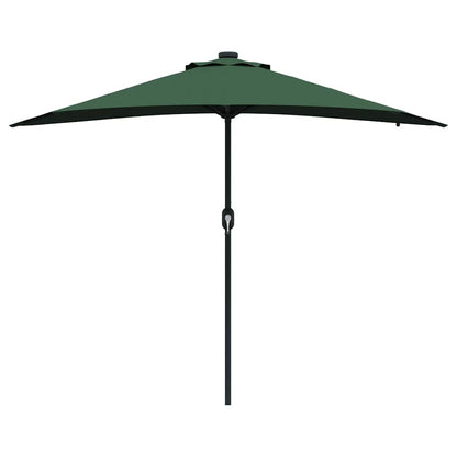 vidaXL Garden Parasol Green 294 x 150 x 223 cm Polyester and Steel